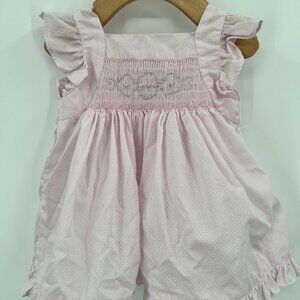 Petit Ami Pink Smocked Blouse